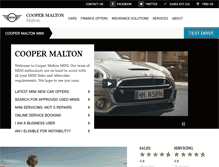 Tablet Screenshot of coopermaltonmini.co.uk